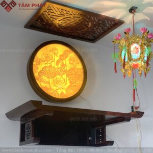 Mẫu bàn thờ treo mới nhất năm 2022 mã TT2056